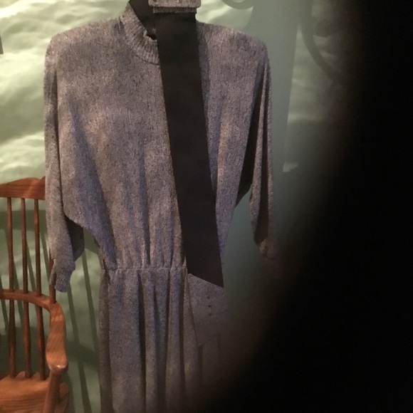 Ladies Vintage Heather Grey Knit Maxi Dress by Dawn Joy - Sz 3 - EUC - Picture 4 of 8